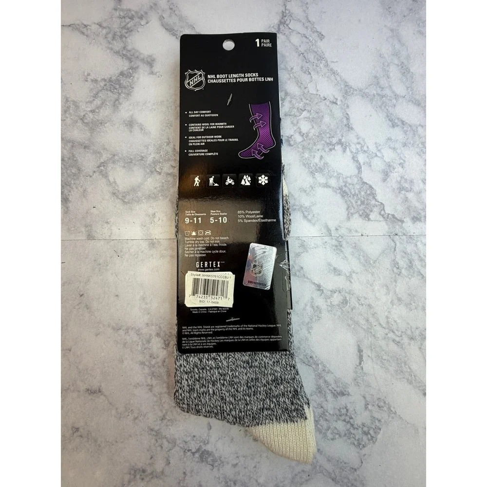 Winnipeg Jets NHL Boot Length Socks Mens Grey Wool Blend Gertex NHNK5761CCCBJ-1